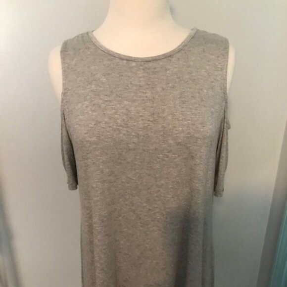 Simply Southern Peek a boo Gray Jersey M - Picture 1 of 3